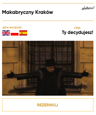 Propozycja spaceru tematycznego idealnego na zaskakującą randkę we Krakowie: Makabryczny Kraków.