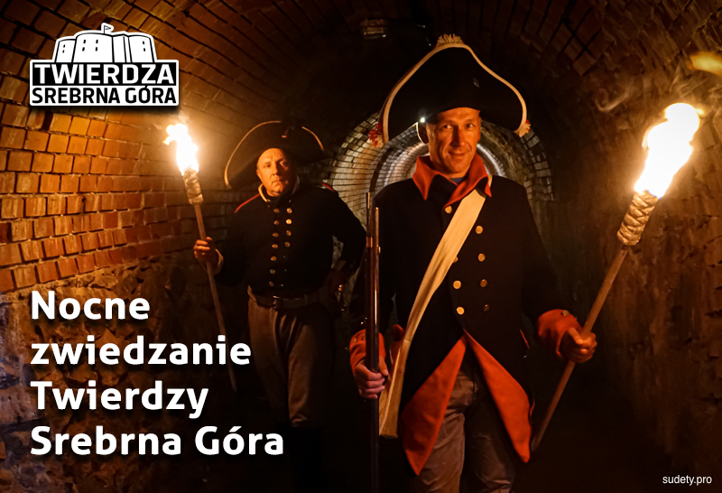 Sprawdź najbliższy termin nocnego zwiedzania Twierdzy Srebrna Góra.