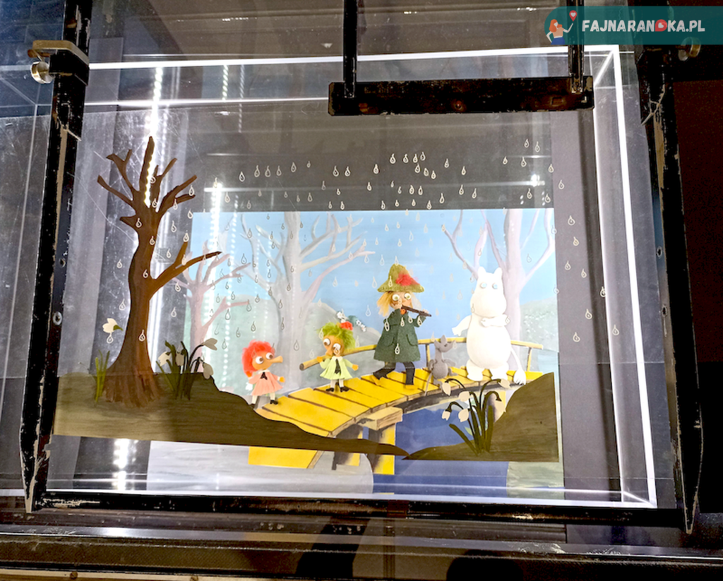 Wieloplan dzięki któremu powstawały Muminki w Muzeum Kinematografii w Łodzi.