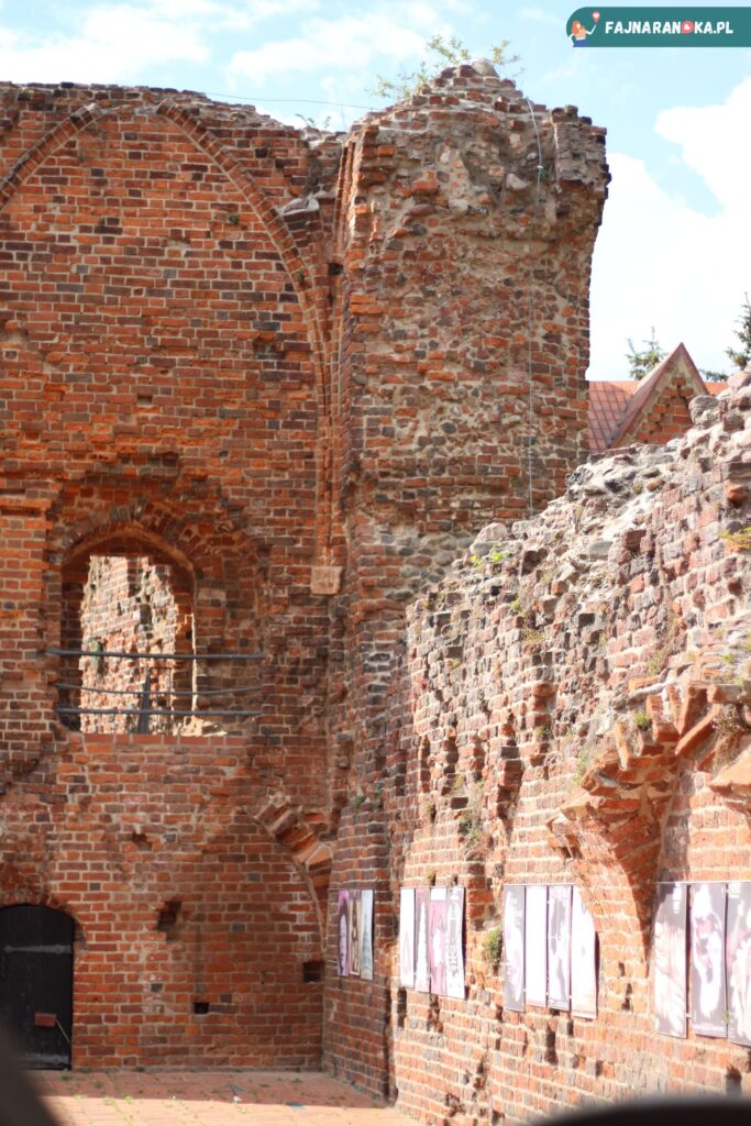 Wystawa czasowa plakatów w ruinach zamku krzyżackiego w Toruniu.