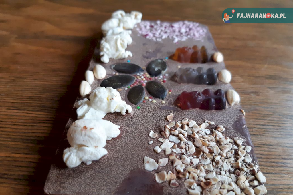 Muzeum Czekolady w Poznaniu: Nasze czekolady ozdobione czasie warsztatów.