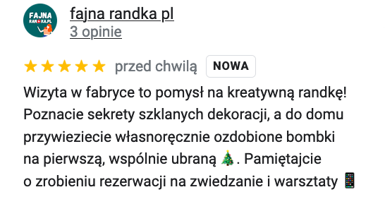 Nasza ocena randki w fabryce ozdób szklanych KADPOL w Gnieźnie