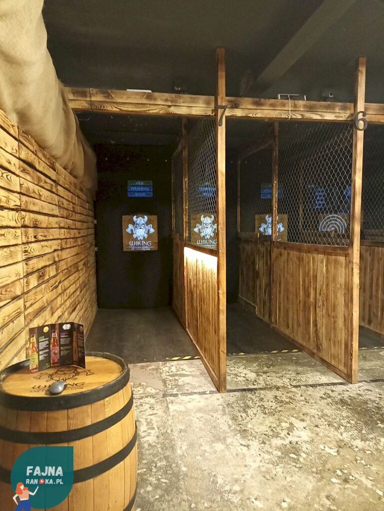 Tak wyglądają tory - Wiking Club Axe Throwing Wrocław.