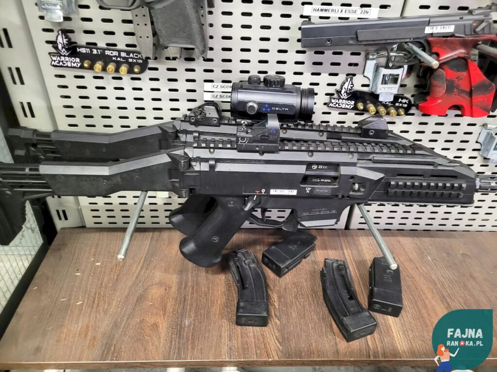 CZ Skorpion EVO 3 S1 - kolejna broń przetestowana w czasie naszej randki na strzelnicy.